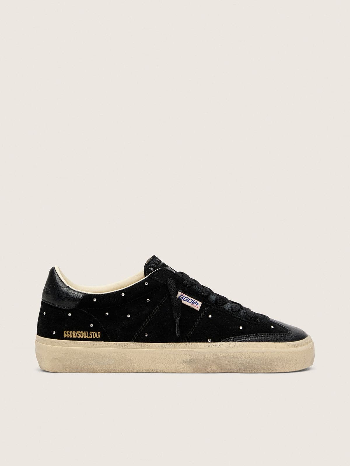 dcb87693160038b3184dc4b1949038cace06a473d2492c4a61204787ff3ede9b Women's Soul Star in black suede with silver Swarovski - Image 1