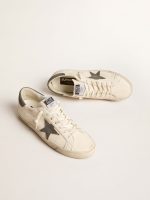 Super-Star in nappa with gray suede star and heel tab - Image 2