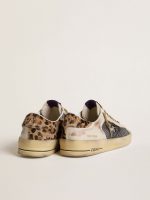 Men's Stardan in nappa and mesh with leopard-print pony skin heel tab - Image 4