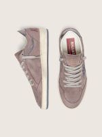Women's Ball Star in lavender suede with silver glitter star and laminated leather heel tab - Image 3