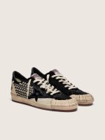 Men's Ball Star LAB in black suede with studs and glossy black leather star - Image 2