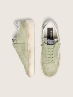 Women's Stardan in sage-green suede with metallic silver star - Image 3
