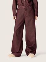 Women's jeans in burgundy denim - Image 5