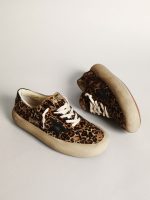 Men's Space-Star in leopard print pony skin with black star and heel - Image 2