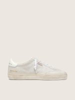 Women's Soul Star in beige suede with white leather heel tab