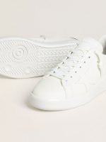 Men's Purestar with white leather star and burgundy croc-print leather heel tab - Image 3