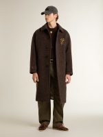 Men's single-breasted Journey coat in wrinkle wool blend with floral pin - Image 2