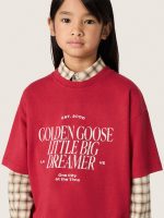 Kids' T-shirt in red cotton jersey with print - Image 4