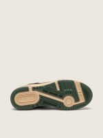 Women's Forty2 in green leather and cream nylon with TPU star and silver leather heel tab - Image 5