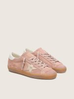 Women's Super-Star LTD in pink suede with platinum metallic leather star - Image 2