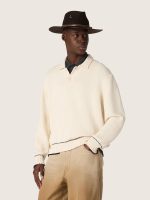 Men's polo shirt in white cotton - Image 5