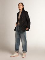 Women's sweater in light brown merino wool - Image 3