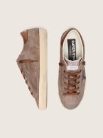 Women's Super-Star LTD in brown suede with brown glitter star - Image 3