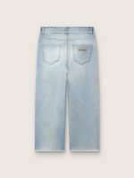 Golden boys' jeans in light blue denim with an embroidered logo - Image 2