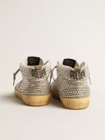 Women's Mid Star in white and dove-gray suede with Swarovski crystals - Image 5
