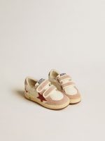Ball Star Junior in nappa with nappa star and pink suede heel tab - Image 2