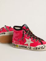 Young Francy in sequins with ice-gray suede star and animal-print laces - Image 3