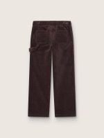 Kids' chinos in brown corduroy with embroidery - Image 2