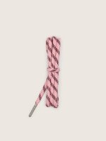 Pink and burgundy hiking laces