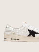 Men's Stardan in white mesh with black suede star - Image 5