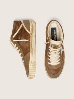 Men's Mid Star LAB in rust-colored suede with white leather star - Image 4