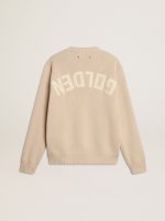 Women's beige sweater with 'Golden' lettering on the back - Image 7