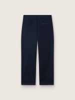 Journey unisex chinos in blue cotton canvas with embroidered logo - Image 2