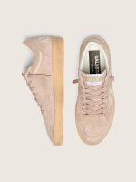 Women's Ball Star in powder-pink suede with metallic gold star - Image 3