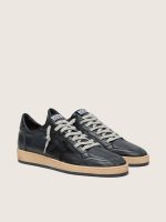 Men's Ball Star in black nappa with suede star and nappa heel tab - Image 2