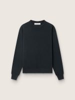 Sweatshirt in washed black with reverse logo on the back - Jersey Capsule