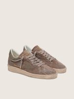 Women's Ball Star in brown suede with brown Swarovski star - Image 2