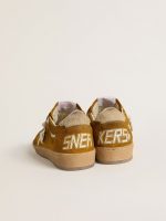 Women's Ball Star in suede with beige leather star and pony skin heel tab - Image 4