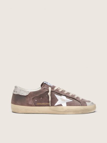 Men's Super-Star LTD in lavender suede with silver star