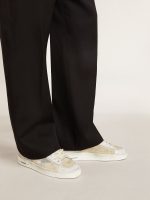 Men's Stardan in nubuck and crackle leather with silver metallic leather star - Image 3
