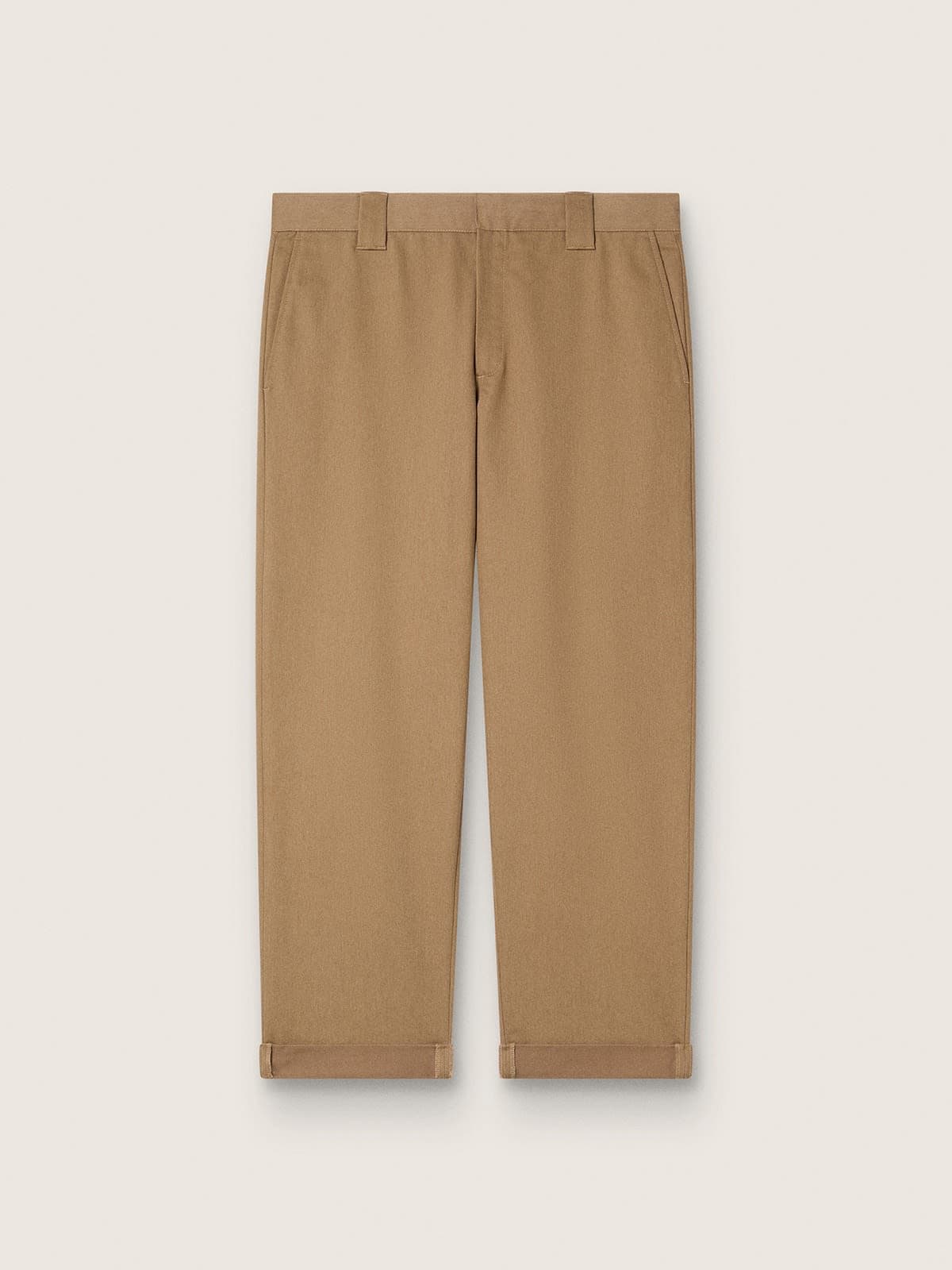 e68343e7dae9683e483014d3a426886ad637b2d27a2fb4120a93b6ac9a2f243d Beige khaki Golden Collection chinos - Image 1