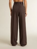 Women's brown virgin wool pants - Image 4