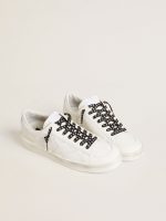 Black cotton laces with contrasting silver stars - Image 3