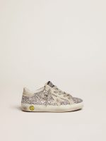 Junior Super-Star with silver glitter and suede details