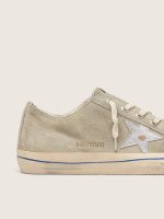 Men's V-Star in dove-gray suede with silver metallic leather star - Image 5