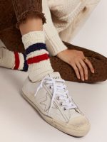 Women's V-Star in vintage effect leather - Image 3