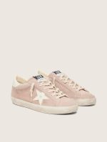 Women's Super-Star in powder-pink suede with white star - Image 2