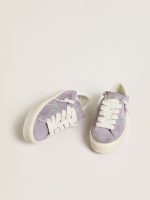 Women's Hi Star in purple suede with silver glitter star - Image 2
