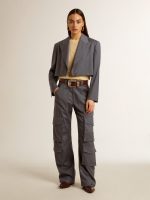 Mesh knit top with sequins and contrasting details - Image 3