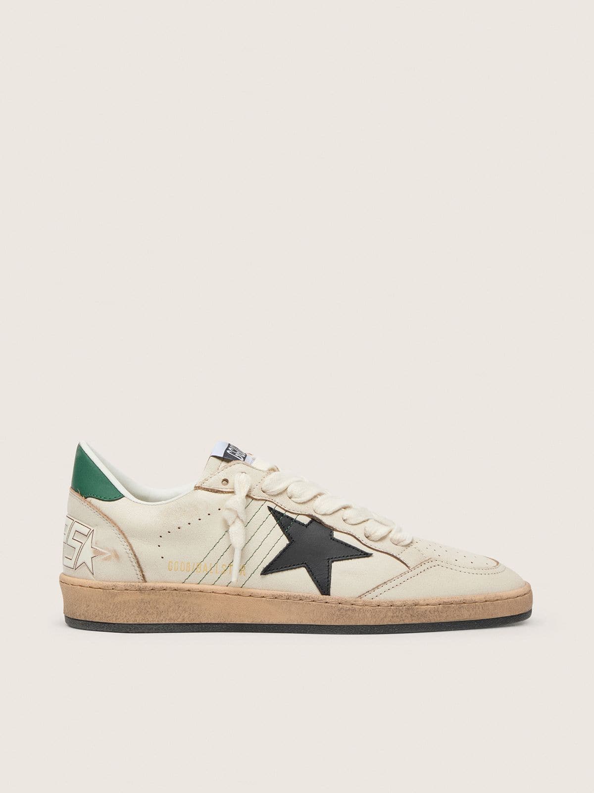 e95410020b61c73081f3e18b595b78a0a4154c49c3c61ad413e57cd44ca3d8ef Men's Ball Star with black leather star and green leather heel tab - Image 1