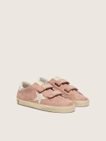 Young Old School in pink suede with platinum metallic leather star - Image 2
