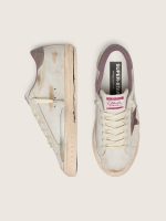 Men's Super-Star in white leather with burgundy laminated leather star - Image 3