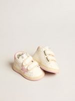 June Junior in nappa leather with old rose suede star and heel tab - Image 2