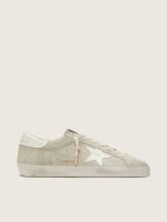 Men's Super-Star in light gray suede with white leather star