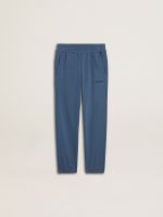 Kids' blue joggers with embroidery