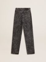 Women's black jeans with a floral motif - Image 6
